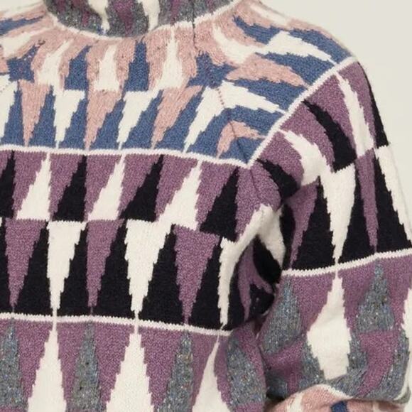 Altuzarra Stilbo Jacquard Knit Turtleneck Sweater Size Medium - Picture 3 of 11